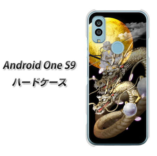 Android One S9 Y!mobile 高画質仕上げ 背面印刷 ハードケース【1003 月と龍】
