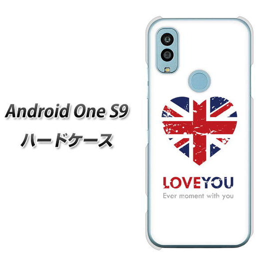 Android One S9 Y!mobile 高画質仕上げ 背面印刷 ハードケース【SC803 ユニオンジャック ハートビンテージ】
