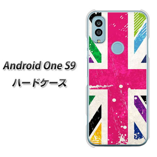 Android One S9 Y!mobile 高画質仕上げ 背面印刷 ハードケース【SC806 ユニオンジャック ピンクビンテージ】
