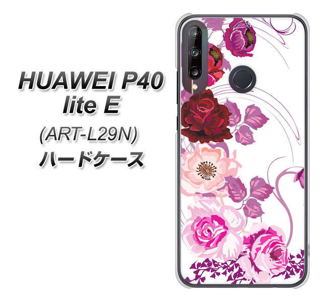 HUAWEI（ファーウェイ） P40 lite E ART-L29N 高画質仕上げ 背面印刷 ハードケース【116 ６月のバラ】