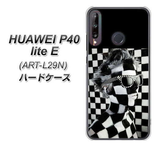 HUAWEI（ファーウェイ） P40 lite E ART-L29N 高画質仕上げ 背面印刷 ハードケース【357 bk&wh】
