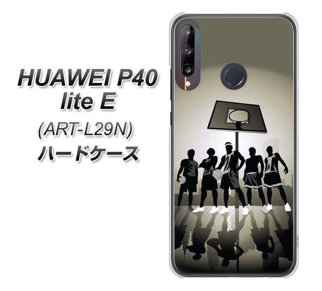 HUAWEI（ファーウェイ） P40 lite E ART-L29N 高画質仕上げ 背面印刷 ハードケース【389 クールバスケ】
