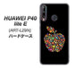 HUAWEI（ファーウェイ） P40 lite E ART-L29N 高画質仕上げ 背面印刷 ハードケース【1195 カラフルアップル】