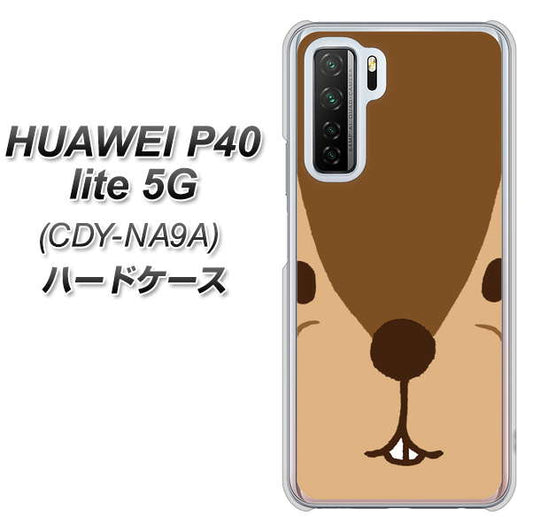 HUAWEI（ファーウェイ） P40 lite 5G CDY-NA9A 高画質仕上げ 背面印刷 ハードケース【349 りす】