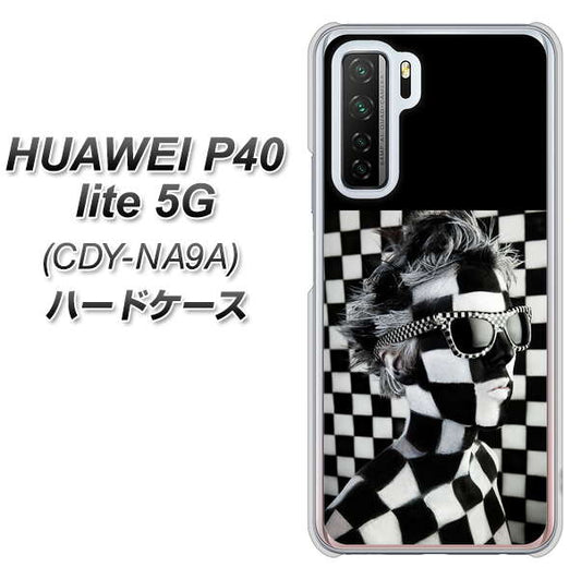 HUAWEI（ファーウェイ） P40 lite 5G CDY-NA9A 高画質仕上げ 背面印刷 ハードケース【357 bk&wh】