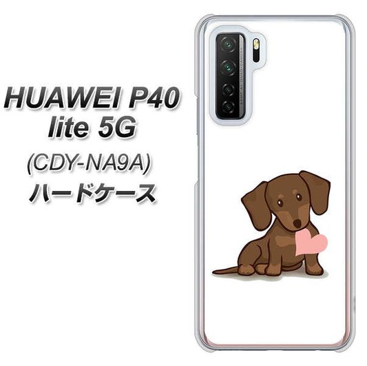 HUAWEI（ファーウェイ） P40 lite 5G CDY-NA9A 高画質仕上げ 背面印刷 ハードケース【394 I love ダックス】