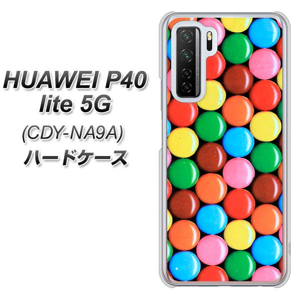 HUAWEI（ファーウェイ） P40 lite 5G CDY-NA9A 高画質仕上げ 背面印刷 ハードケース【448 マーブルチョコ】