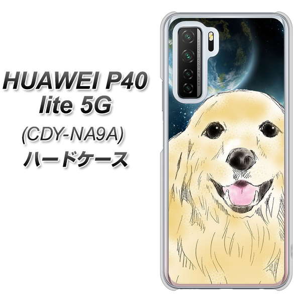 HUAWEI（ファーウェイ） P40 lite 5G CDY-NA9A 高画質仕上げ 背面印刷 ハードケース【YD826 ゴールデンレトリバー02】