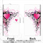 AQUOS wish SHG06 au 画質仕上げ プリント手帳型ケース(薄型スリム)【007 スタイリッシュハート】