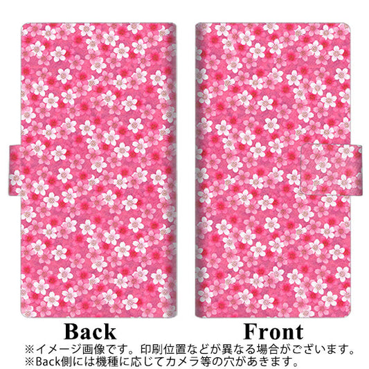 docomo ギャラクシー フィール SC-04J 高画質仕上げ プリント手帳型ケース(薄型スリム)【065 さくら】