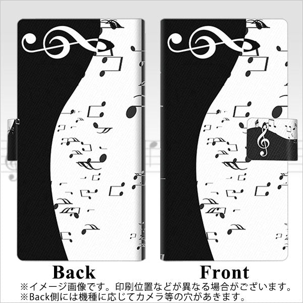 Google Pixel 4a 高画質仕上げ プリント手帳型ケース(薄型スリム)【114 モノトーンのリズム】