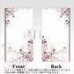 AQUOS wish SHG06 au 画質仕上げ プリント手帳型ケース(薄型スリム)【142 桔梗と桜と蝶】