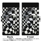 AQUOS sense6s SHG07 au/UQ mobile 画質仕上げ プリント手帳型ケース(薄型スリム)【357 bk&wh】