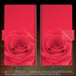 SoftBank LG V60 ThinQ 5G A001LG 高画質仕上げ プリント手帳型ケース(薄型スリム)【395 赤いバラ】