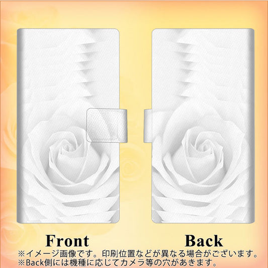 DIGNO BX2 A101KC SoftBank 画質仕上げ プリント手帳型ケース(薄型スリム)【402 ホワイトＲｏｓｅ】