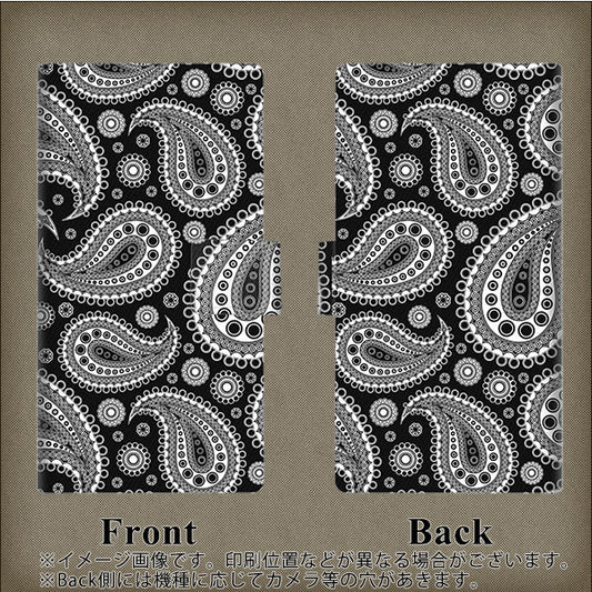 Google Pixel 4a 高画質仕上げ プリント手帳型ケース(薄型スリム)【421 ベイズリー】