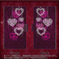 docomo MONO MO-01J 画質仕上げ プリント手帳型ケース(薄型スリム)【468 ハートのシャンデリア】