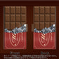 au ギャラクシー S8 SCV36 画質仕上げ プリント手帳型ケース(薄型スリム)【535 板チョコ-エンジ包装】