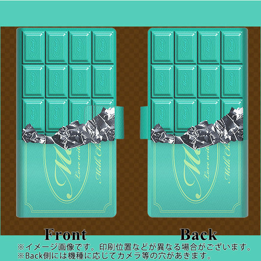 SoftBank アクオス Xx2 mini 503SH 高画質仕上げ プリント手帳型ケース(薄型スリム)【554 板チョコ－ミント】