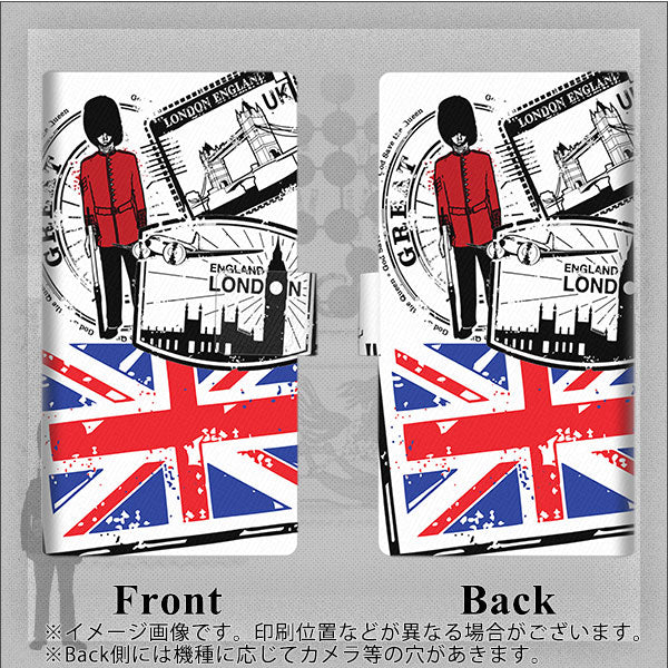 arrows We A101FC 画質仕上げ プリント手帳型ケース(薄型スリム)【574 ＬＯＮＤＯＮ】