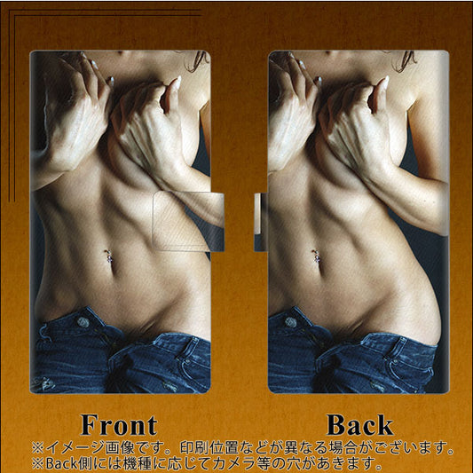 SoftBank アクオス Xx3 mini 603SH 高画質仕上げ プリント手帳型ケース(薄型スリム)【602 ボディライン】