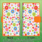 AQUOS wish A104SH Y!mobile 画質仕上げ プリント手帳型ケース(薄型スリム)【606 マーガレット】