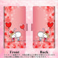 AQUOS wish SHG06 au 画質仕上げ プリント手帳型ケース(薄型スリム)【655 ハートに染まった恋】