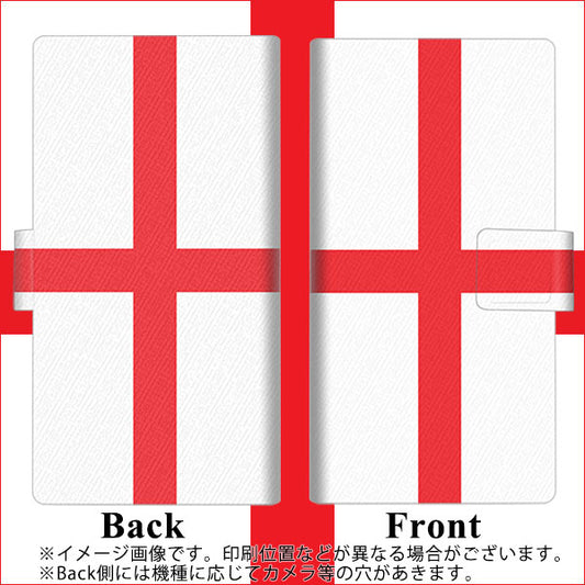 SoftBank アクオスゼロ6 画質仕上げ プリント手帳型ケース(薄型スリム)【677 イングランド】