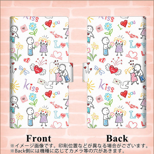 SoftBank アクオス Xx3 506SH 高画質仕上げ プリント手帳型ケース(薄型スリム)【710 カップル】