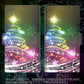 au アクオス センス3 ベーシック SHV48 画質仕上げ プリント手帳型ケース(薄型スリム)【722 レインボークリスマス】