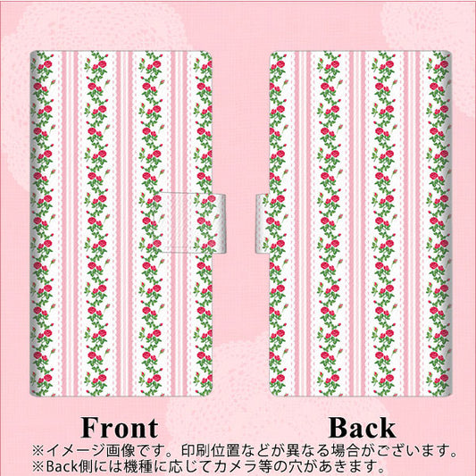 SoftBank アクオス Xx3 506SH 高画質仕上げ プリント手帳型ケース(薄型スリム)【745 イングリッシュガーデン（ピンク）】