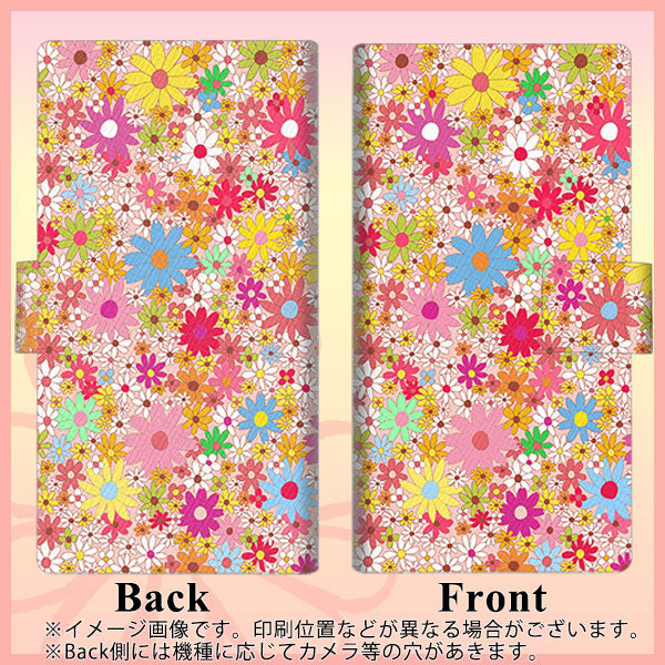 ギャラクシー Note10 画質仕上げ プリント手帳型ケース(薄型スリム)【746 花畑A】