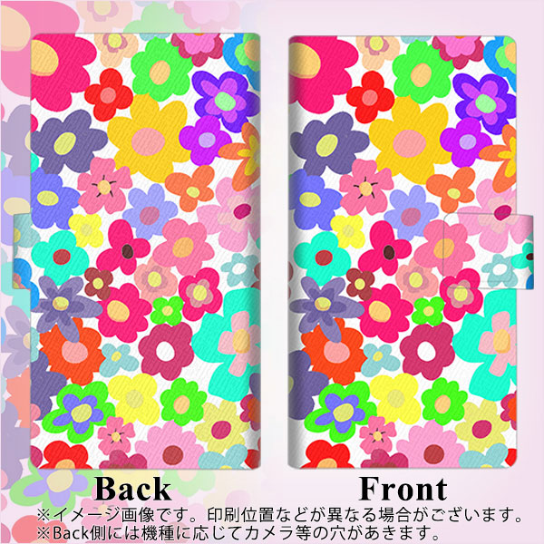 docomo ギャラクシー S10+ SC-04L 画質仕上げ プリント手帳型ケース(薄型スリム)【782 春のルーズフラワーWH】