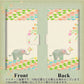 Softbank ディグノBX 901KC 画質仕上げ プリント手帳型ケース(薄型スリム)【1039 お散歩ゾウさん】