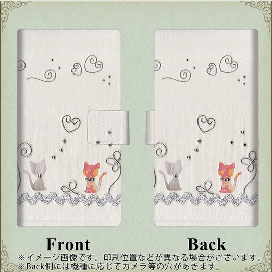 softbank arrows U 801FJ 高画質仕上げ プリント手帳型ケース(薄型スリム)【1103 クラフト写真ネコ】