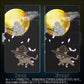 アクオスR6 A101SH 画質仕上げ プリント手帳型ケース(薄型スリム)【1115 月夜に散歩するネコ】