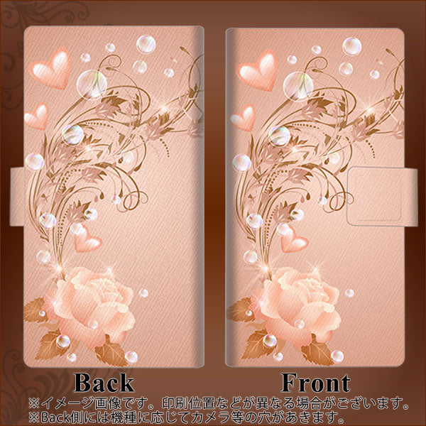 au ギャラクシー S10+ SCV42 画質仕上げ プリント手帳型ケース(薄型スリム)【1178 ラブリーローズ】