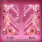 DIGNO BX2 A101KC SoftBank 画質仕上げ プリント手帳型ケース(薄型スリム)【1182 ピンクの薔薇に誘われて】