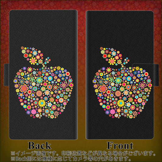 iPhone7 高画質仕上げ プリント手帳型ケース(薄型スリム)【1195 カラフルアップル】