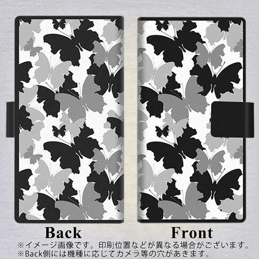 softbank アクオス R3 808SH 高画質仕上げ プリント手帳型ケース(薄型スリム)【1336 夜の蝶】