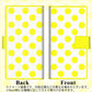 iPhone7 高画質仕上げ プリント手帳型ケース(薄型スリム)【1350 シンプルビッグ黄白】