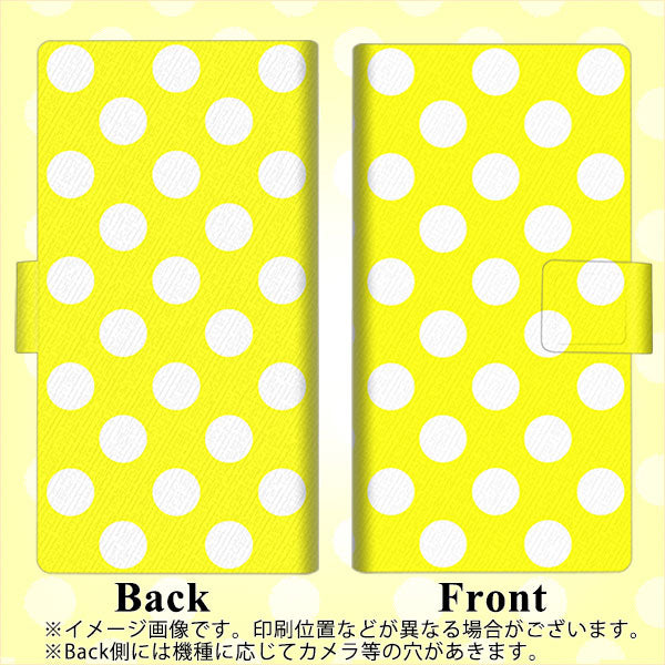 docomo アクオスコンパクト SH-02H 画質仕上げ プリント手帳型ケース(薄型スリム)【1354 シンプルビッグ白黄】