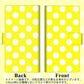 シンプルスマホ6 A201SH SoftBank 画質仕上げ プリント手帳型ケース(薄型スリム)【1354 シンプルビッグ白黄】