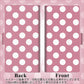 docomo エクスペリア1 III SO-51B 画質仕上げ プリント手帳型ケース ( 薄型スリム )【1355 シンプルビッグ白薄ピンク】