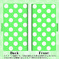 iPhone7 画質仕上げ プリント手帳型ケース(薄型スリム)【1356 シンプルビッグ白緑】
