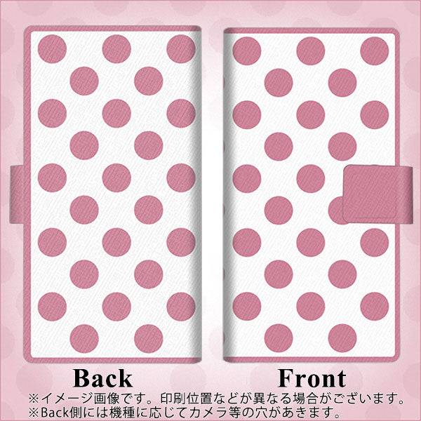 iPhone XS Max 画質仕上げ プリント手帳型ケース(薄型スリム)【1357 シンプルビッグ薄ピンク白】