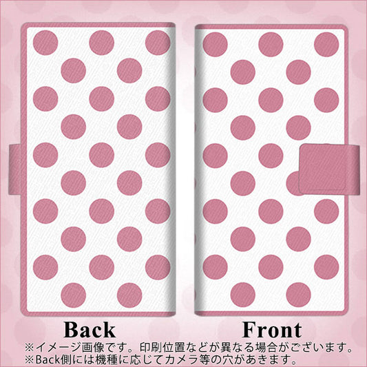 SoftBank アクオスゼロ 801SH 高画質仕上げ プリント手帳型ケース(薄型スリム)【1357 シンプルビッグ薄ピンク白】