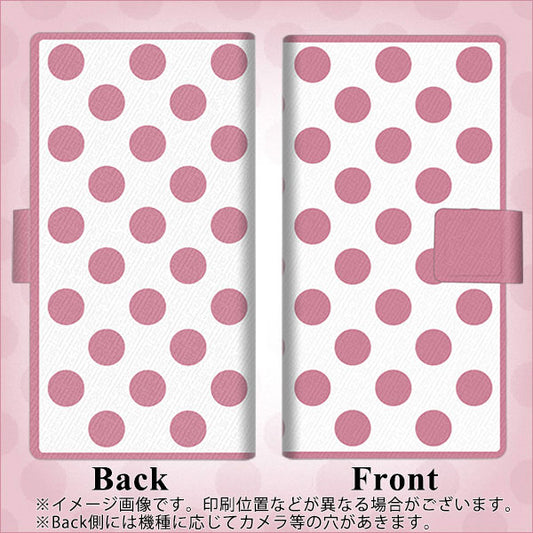 SoftBank アクオス R2 コンパクト 803SH 高画質仕上げ プリント手帳型ケース(薄型スリム)【1357 シンプルビッグ薄ピンク白】