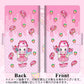 AQUOS wish A104SH Y!mobile 画質仕上げ プリント手帳型ケース(薄型スリム)【AG816 ストロベリードーナツ（水玉ピンク）】