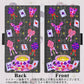 Google Pixel 3a 画質仕上げ プリント手帳型ケース(薄型スリム)【AG818 トランプティー（黒）】